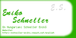 eniko schneller business card